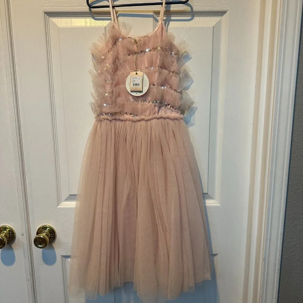 Tutu Du Monde Blush Pink Tulle Party Dress with Star Embellishments